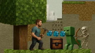 Naviga in un pericoloso mondo a blocchi, raccogli ogni diamante e sconfiggi i mostri in questo platform ad alta posta in gioco. Con una sola vita, ogni mossa…