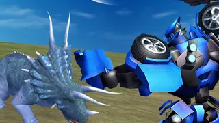 Pilota un potent guerrer mecànic i lluita contra onades de dinosaures gegants. Recull monedes per millorar el teu atac i salut i dominar l'arena. Juga ara!