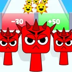 Guia el teu adorable equip Sprunki a través d'una cursa d'obstacles complicada. Fes créixer el teu esquadró escollint les portes correctes i posa a prova els…