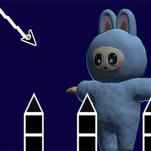 Pilota un avió per obstacles caòtics a Labubu Geometry Dash. Posa a prova els teus reflexos en 40 etapes. Domina el vol de precisió. Juga gratis i veuràs fins…